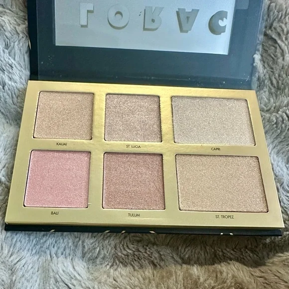 LORAC Shimmering Gold Pink Brown Neutral Eyeshadow Highlighting Palette RARE NIB - Picture 2 of 9